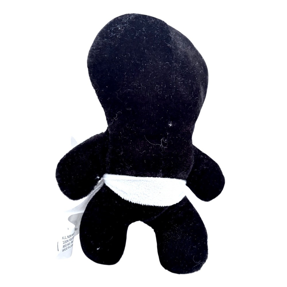 GOFFA Black Ninja Plush 7" Stuffed Toy White Belt Martial Arts Karate - Picture 2 of 4
